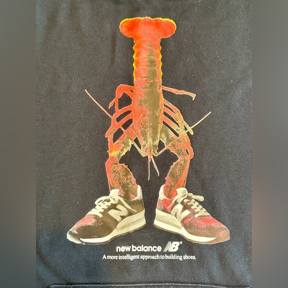 New Balance Lobster Graphic Hoodie – Men’s M, Rare Print, Streetwear Style - Picture 7 of 12